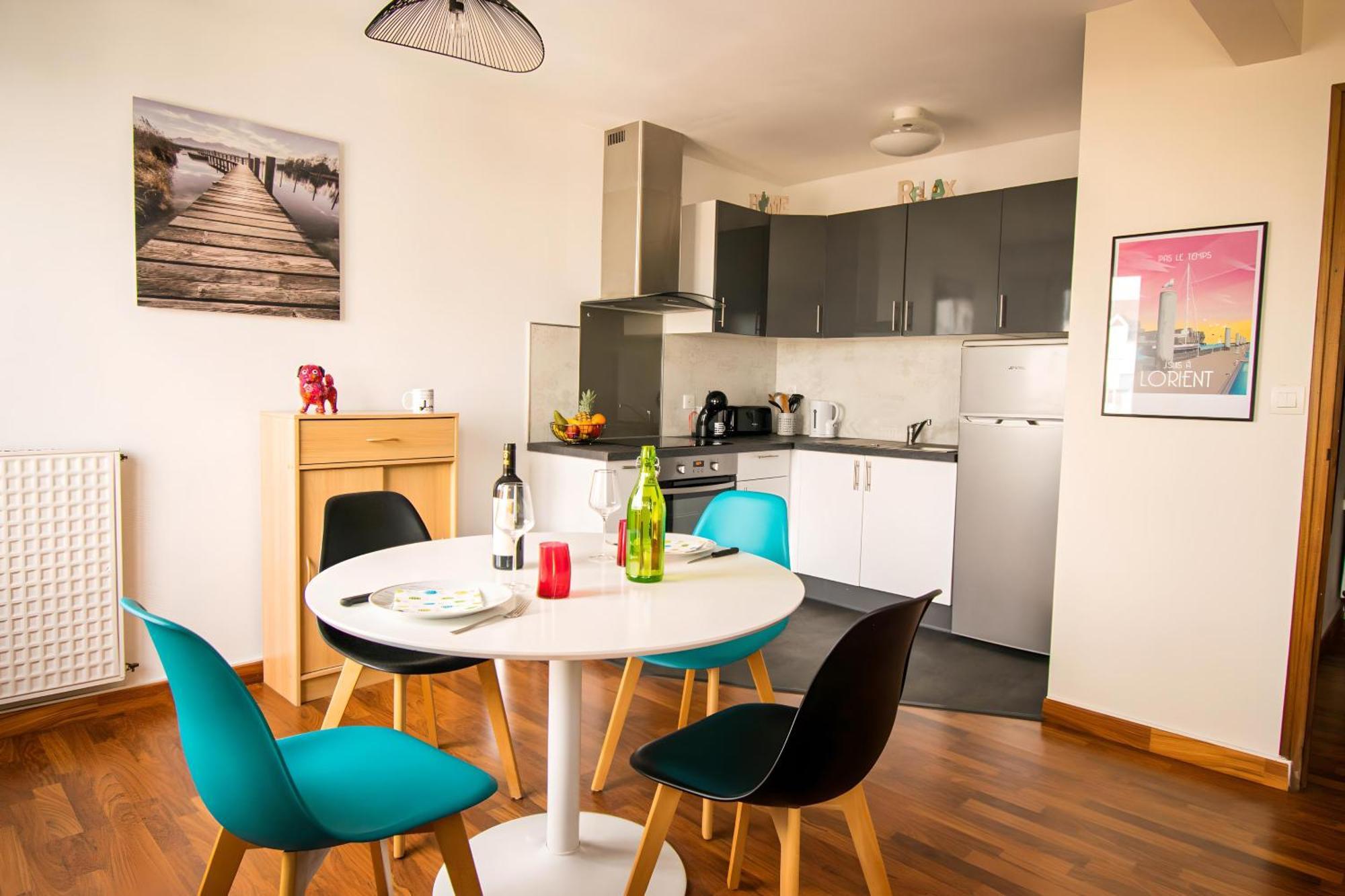 Grand Studio Avec Parking A 10 Minutes Des Plages 洛里昂 外观 照片